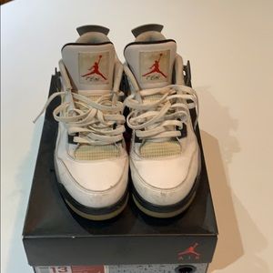 Air Jordan retro 4 white cement
